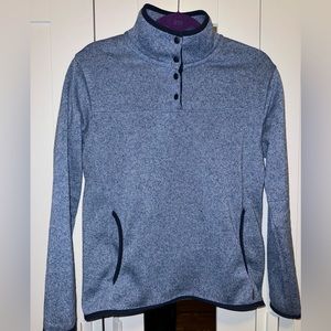 Eddie Bauer 1/4 snap pullover sweater